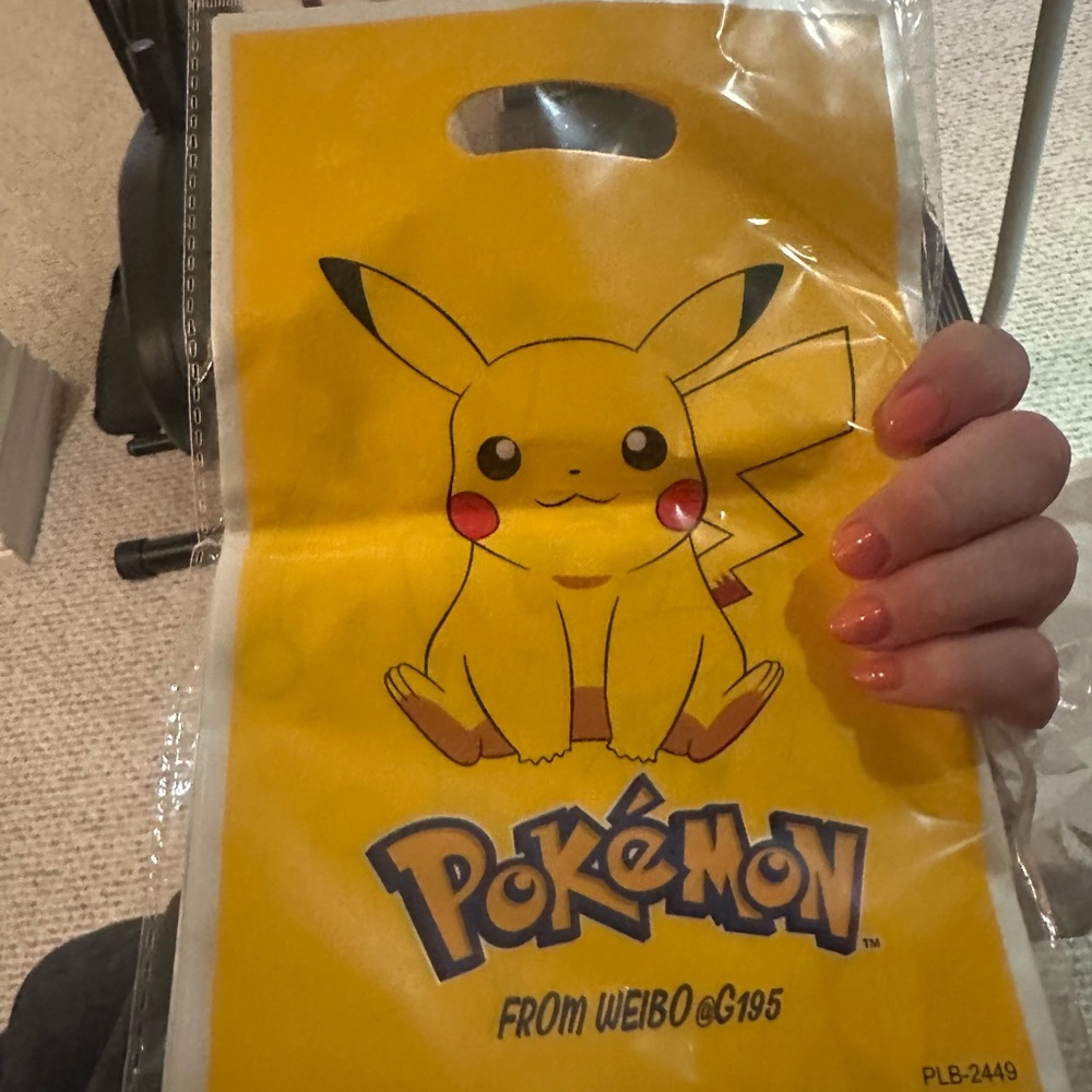 Yellow Pokémon Pikachu Bag loot bags